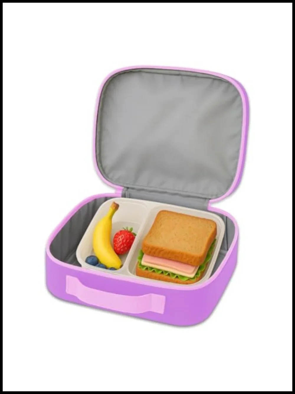 Kuromi Backpack & Lunch Bag Set with Water Bottle, Stickers for Kids